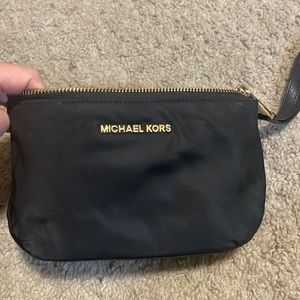 Michael Kors canvas wristlet